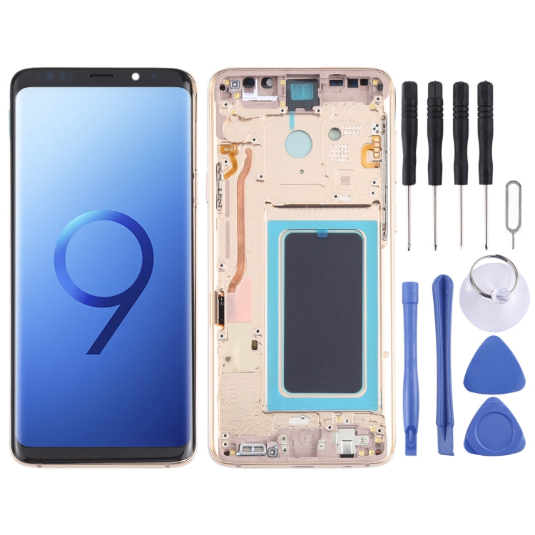 OLED LCD Screen for Samsung Galaxy S9+ SM-G965 Digitizer Full Assembly with Frame (Gold) - free shipping - PMc TechLife - Order now!