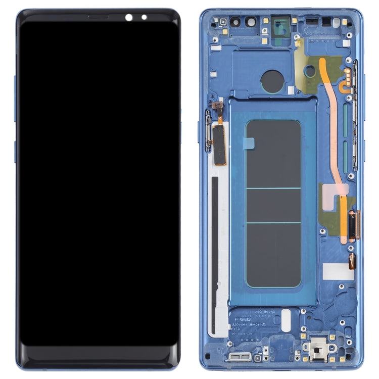OLED LCD Screen for Samsung Galaxy Note 8 SM-N950 Digitizer Full Assembly with Frame (Blue) - free shipping - PMc TechLife - Order now!