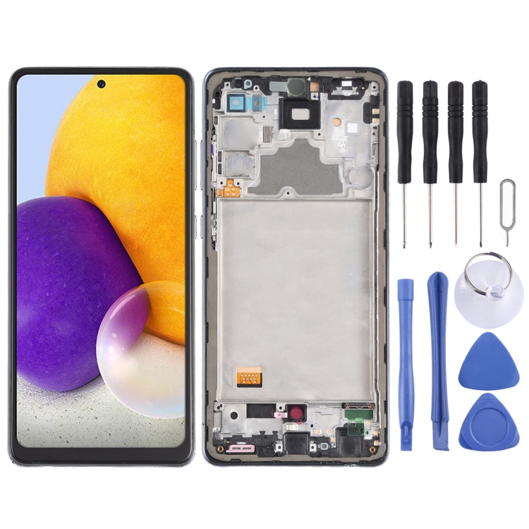 incell Material LCD Screen and Digitizer Full Assembly with Frame (Not Supporting Fingerprint Identification) for Samsung Galaxy A72 4G SM-A725 - free shipping - PMc TechLife - Order now!