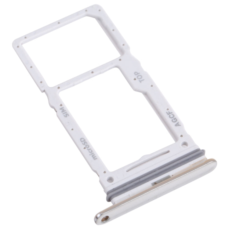 For Samsung Galaxy A73 5G SM-A736B Original SIM Card Tray + SIM Card Tray / Micro SD Card Tray (White) - free shipping - PMc TechLife - Order now!