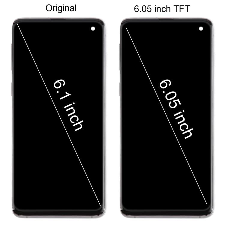 For Samsung Galaxy S10 4G SM-G973F 6.05 inch TFT LCD Screen Digitizer Full Assembly with Frame, Not Supporting Fingerprint Identification(Gold) - free shipping - PMC TechLife - Order now!