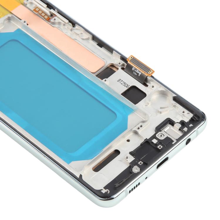 For Samsung Galaxy S10+ SM-G975F 6.38 inch TFT LCD Screen Digitizer Full Assembly with Frame, Not Supporting Fingerprint Identification(Green) - free shipping - PMC TechLife - Order now!
