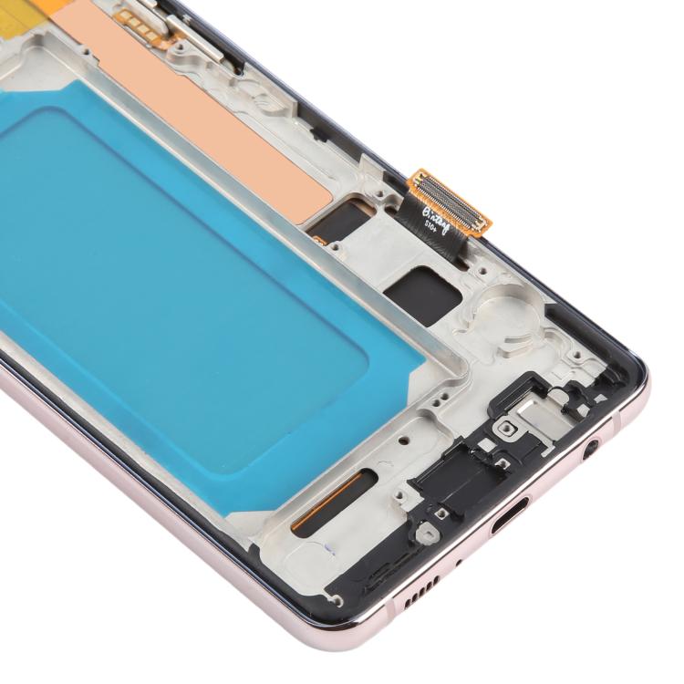 For Samsung Galaxy S10+ SM-G975F 6.38 inch TFT LCD Screen Digitizer Full Assembly with Frame, Not Supporting Fingerprint Identification(Gold) - free shipping - PMC TechLife - Order now!