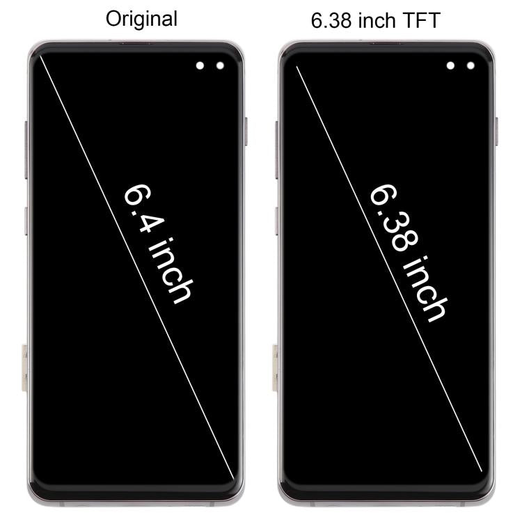 For Samsung Galaxy S10+ SM-G975F 6.38 inch TFT LCD Screen Digitizer Full Assembly with Frame, Not Supporting Fingerprint Identification(Green) - free shipping - PMC TechLife - Order now!