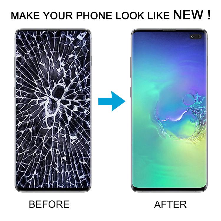 For Samsung Galaxy S10+ SM-G975F 6.38 inch TFT LCD Screen Digitizer Full Assembly with Frame, Not Supporting Fingerprint Identification(Gold) - free shipping - PMC TechLife - Order now!