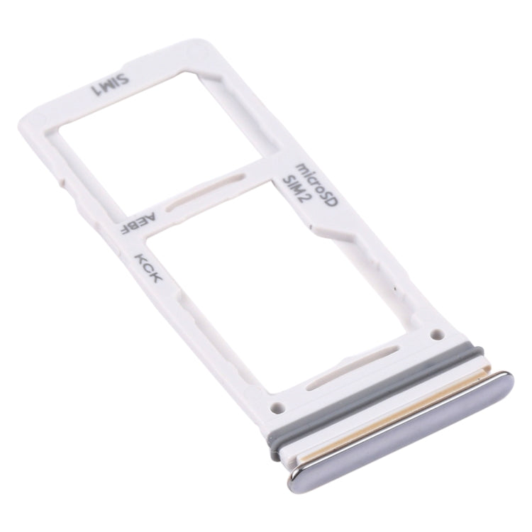 For Samsung Galaxy A72 SM-A725 SIM Card Tray + SIM Card Tray / Micro SD Card Tray (Silver) - free shipping - PMc TechLife - Order now!