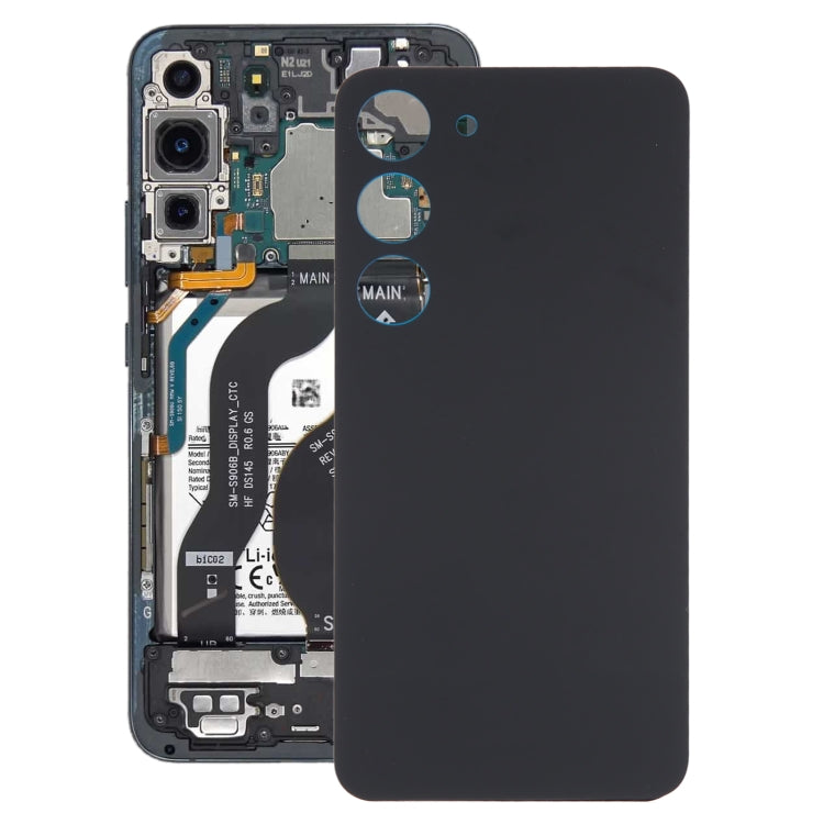 For Samsung Galaxy S23 SM-S911B OEM Glass Battery Back Cover(Black) - free shipping - PMc TechLife - Order now!
