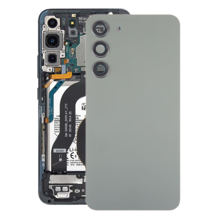 For Samsung Galaxy S23+ SM-S916B OEM Glass Battery Back Cover with Camera Lens Cover(Green) - free shipping - PMc TechLife - Order now!