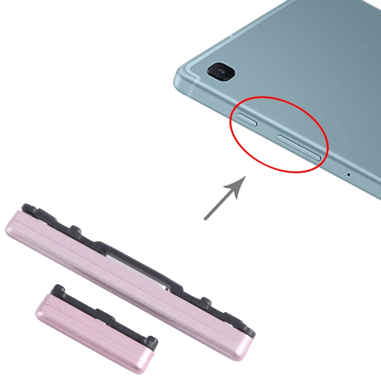 For Samsung Galaxy Tab S6 Lite SM-P610/P615 1set Original Power Button + Volume Control Button (Pink) - free shipping - PMc TechLife - Order now!