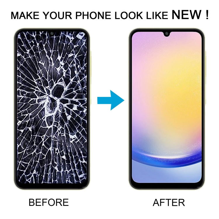 For Samsung Galaxy A25 SM-A256B 6.43 inch OLED LCD Screen Digitizer Full Assembly with Frame (Black) - free shipping - PMc TechLife - Order now!