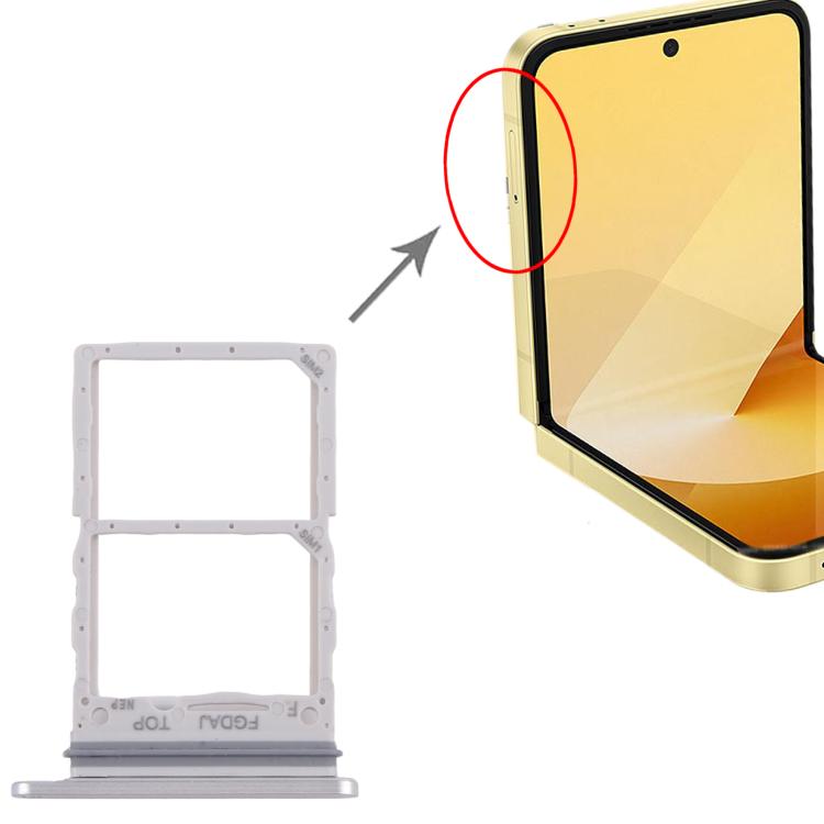 For Samsung Galaxy Z Flip6 SM-F741B Original SIM Card Tray (Silver) - free shipping - PMc TechLife - Order now!