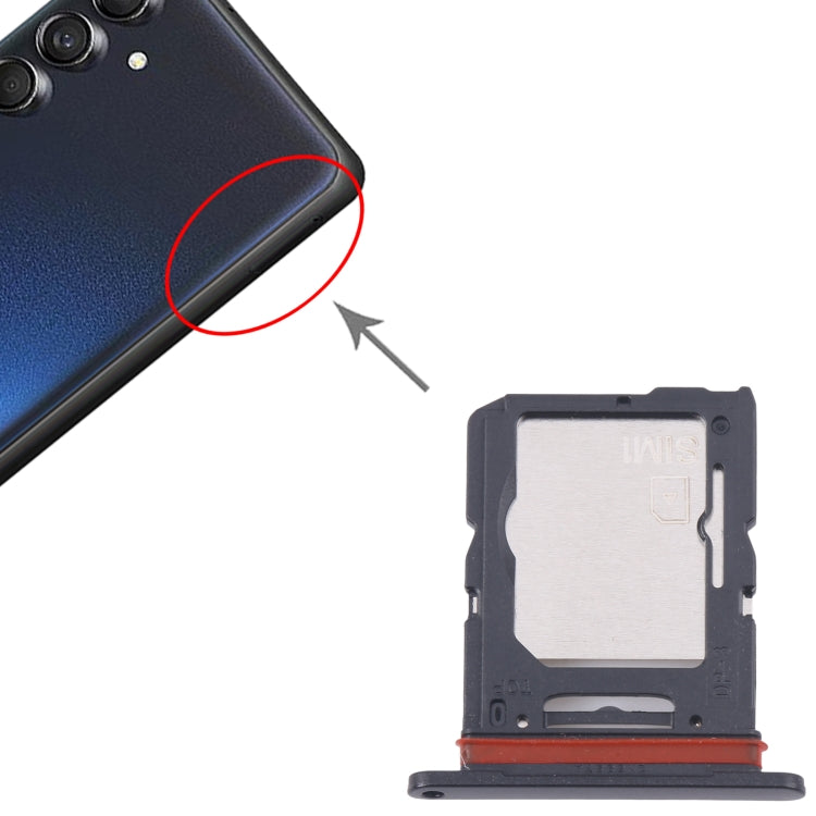 For Samsung Galaxy M55 SM-M556B Original SIM Card Tray + SIM Card Tray / Micro SD Card Tray (Black) - free shipping - PMc TechLife - Order now!