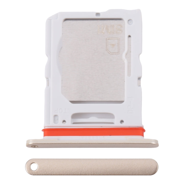 For Samsung Galaxy M55 SM-M556B Original SIM Card Tray + SIM Card Tray / Micro SD Card Tray (Gold) - free shipping - PMc TechLife - Order now!