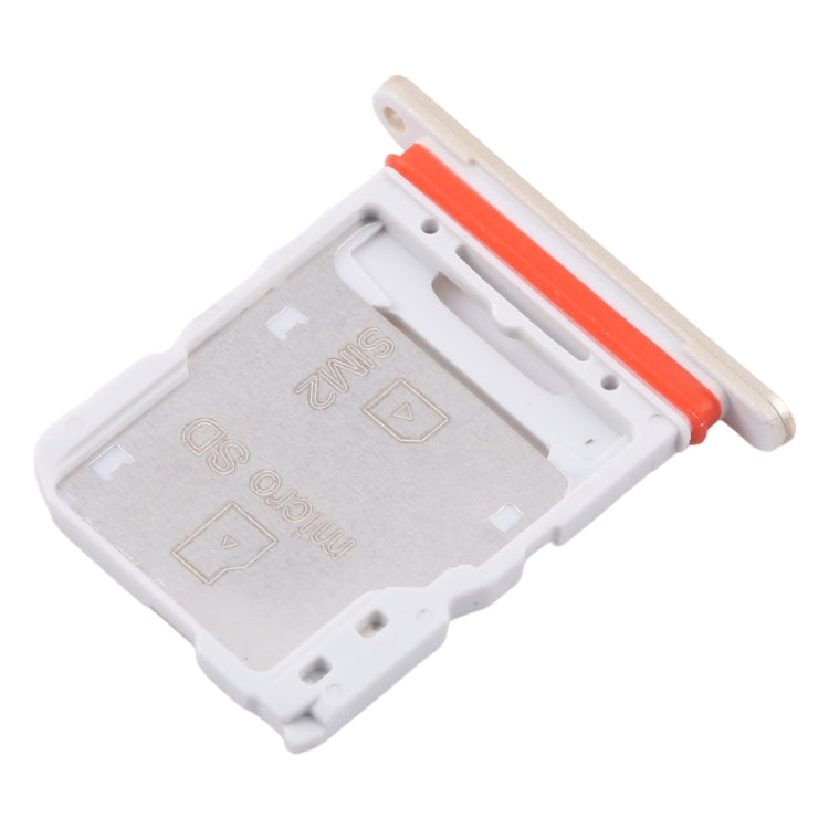 For Samsung Galaxy M55 SM-M556B Original SIM Card Tray + SIM Card Tray / Micro SD Card Tray (Gold) - free shipping - PMc TechLife - Order now!