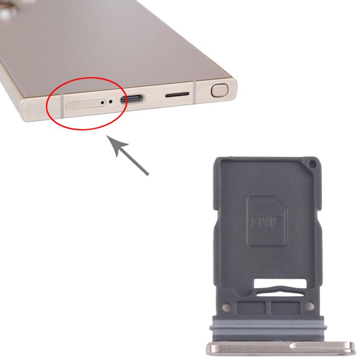 For Samsung Galaxy S24 Ultra 5G Original SIM Card Tray (Gold) - free shipping - PMc TechLife - Order now!