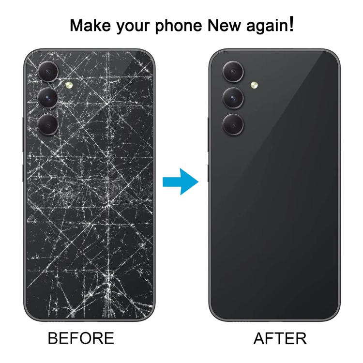 For Samsung Galaxy A54 SM-A546B Battery Back Cover with Camera Lens Cover(Black) - free shipping - PMc TechLife - Order now!