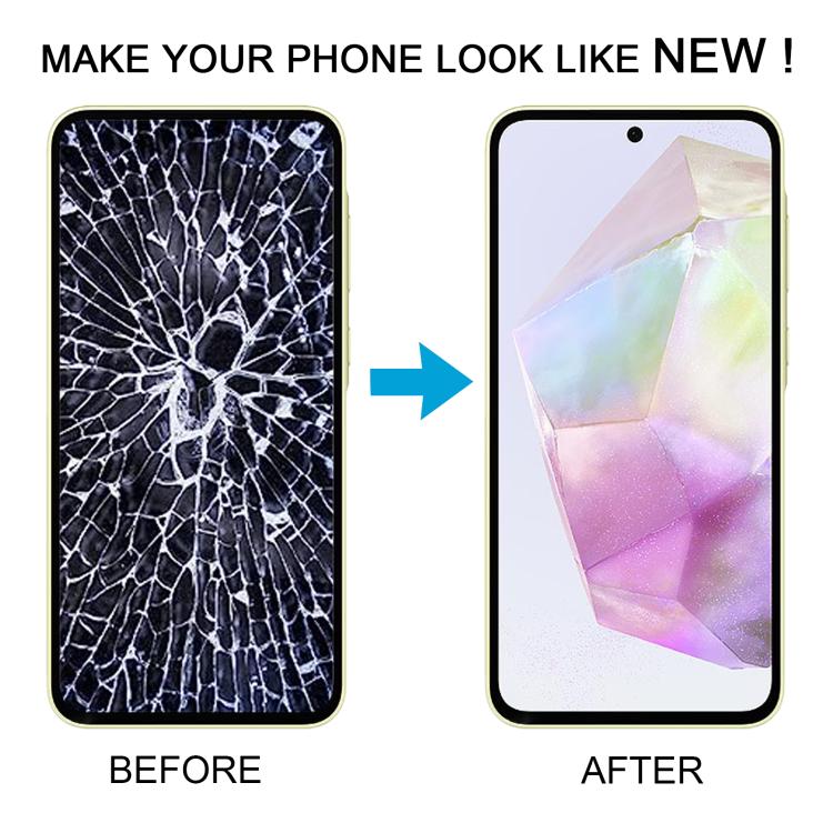 For Samsung Galaxy A35 SM-A356B OLED LCD Screen Digitizer Full Assembly with Frame (Pink) - free shipping - PMc TechLife - Order now!