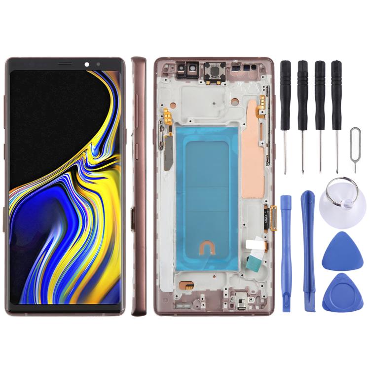 For Samsung Galaxy Note9 SM-N960F 6.33 inch TFT LCD Screen Digitizer Full Assembly with Frame (Gold) - free shipping - PMC TechLife - Order now!