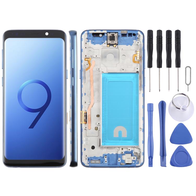 For Samsung Galaxy S9 SM-G960F 5.7 inch TFT LCD Screen Digitizer Full Assembly with Frame (Blue) - free shipping - PMC TechLife - Order now!