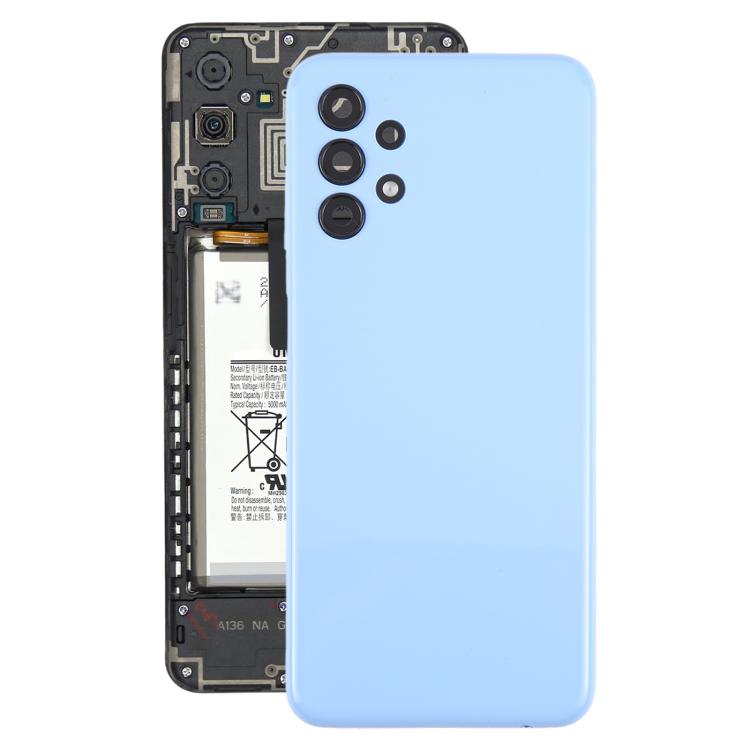 For Samsung Galaxy A13 SM-A135F Back Cover with Camera Lens Cover(Blue) - free shipping - PMC TechLife - Order now!