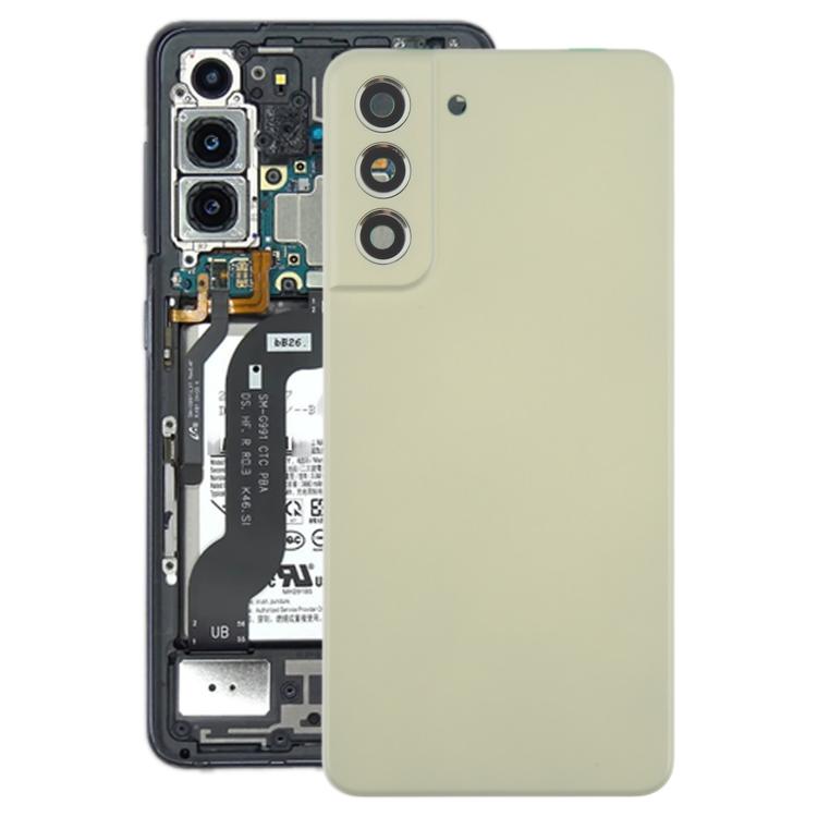 For Samsung Galaxy S21 FE SM-G990B Back Cover with Camera Lens Cover(Green) - free shipping - PMC TechLife - Order now!