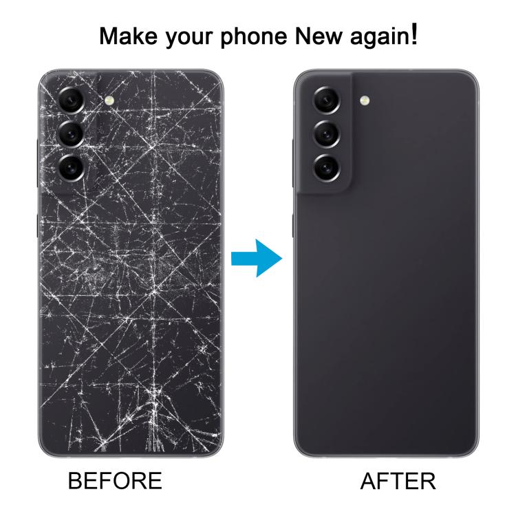 For Samsung Galaxy S21 FE SM-G990B Back Cover with Camera Lens Cover(Blue) - free shipping - PMC TechLife - Order now!