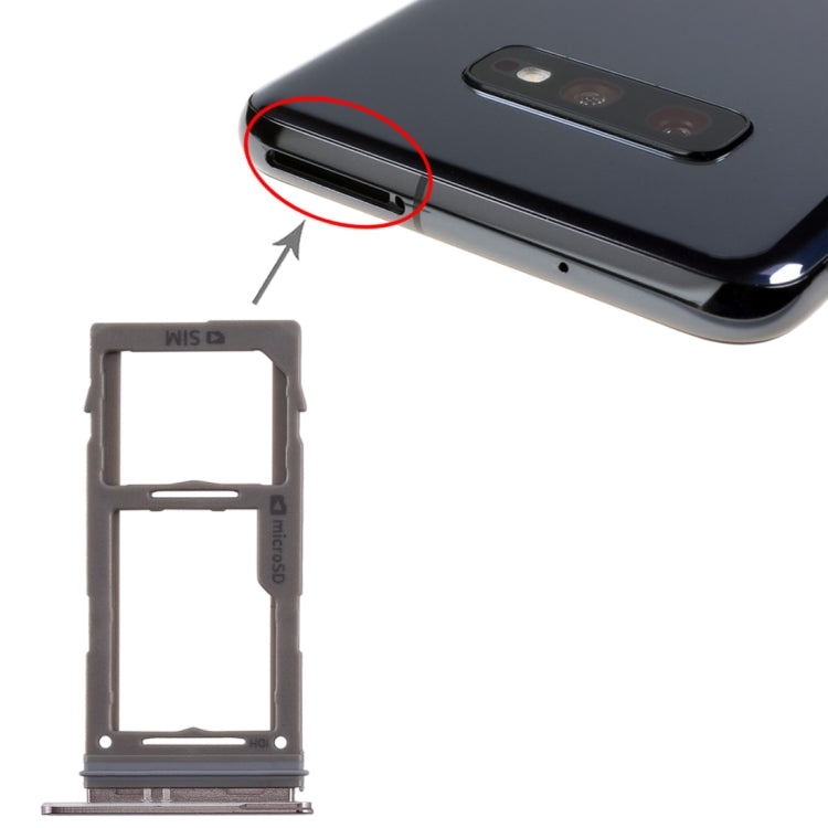 For Samsung Galaxy S10+ / S10 / S10e SIM Card Tray + Micro SD Card Tray (Black) - free shipping - PMc TechLife - Order now!