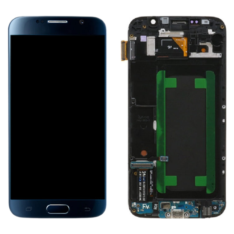 Original Super AMOLED LCD Screen For Samsung Galaxy S6 SM-G920F Digitizer Full Assembly with Frame (Blue) - free shipping - PMc TechLife - Order now!