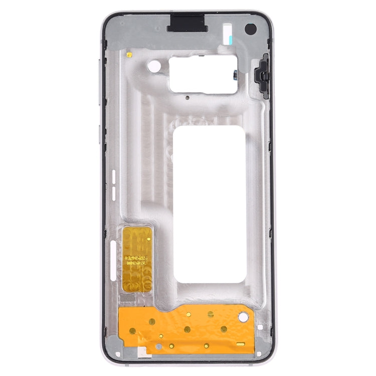 For Samsung Galaxy S10e SM-G970F/DS, SM-G970U, SM-G970W  Middle Frame Bezel Plate with Side Keys (White) - free shipping - PMc TechLife - Order now!