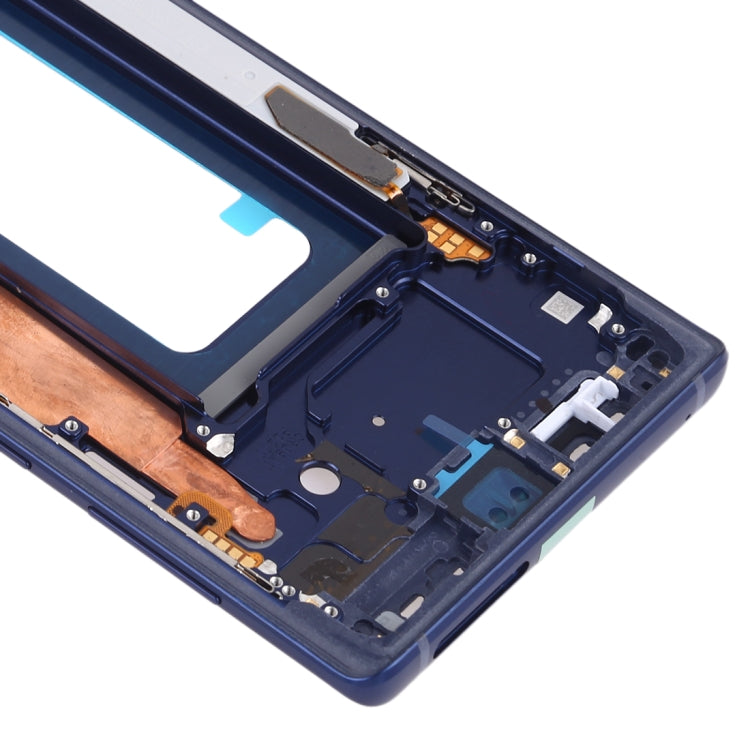 For Samsung Galaxy Note9 SM-N960F/DS, SM-N960U, SM-N9600/DS  Middle Frame Bezel Plate with Side Keys (Blue) - free shipping - PMc TechLife - Order now!