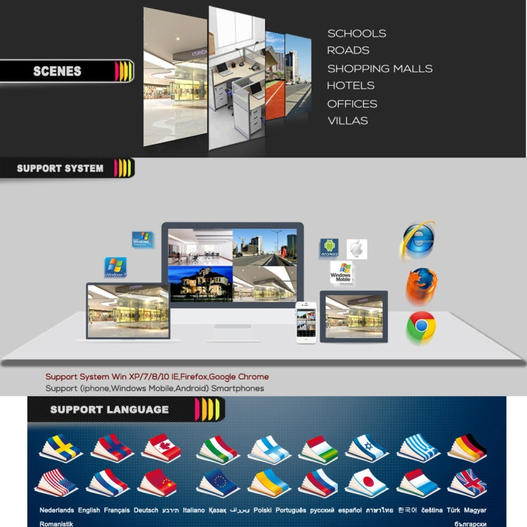 A4B5 4 Channel 720P 1.0 Mega Pixel 4 x Bullet AHD Cameras AHD DVR Kit, Support Night Vision / Motion Detection, IR Distance: 20m(Black) - Video Recorder Kit by PMc TechLife | Online Shopping South Africa | PMc TechLife | Buy Now Pay Later Mobicred