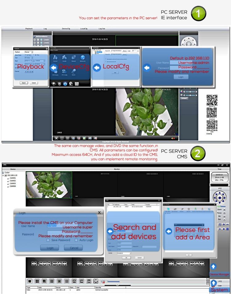 A4B5-Mini 4 Channel 720P 1.0 Mega Pixel 4 x Bullet AHD Cameras AHD DVR Kit, Support Night Vision / Motion Detection, IR Distance: 20m - Video Recorder Kit by PMc TechLife | Online Shopping South Africa | PMc TechLife | Buy Now Pay Later Mobicred