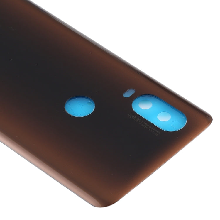 Battery Back Cover for Motorola Moto One Vision(Brown) - Back Cover by PMC TechLife | Online Shopping South Africa | PMC TechLife | Buy Now Pay Later Mobicred