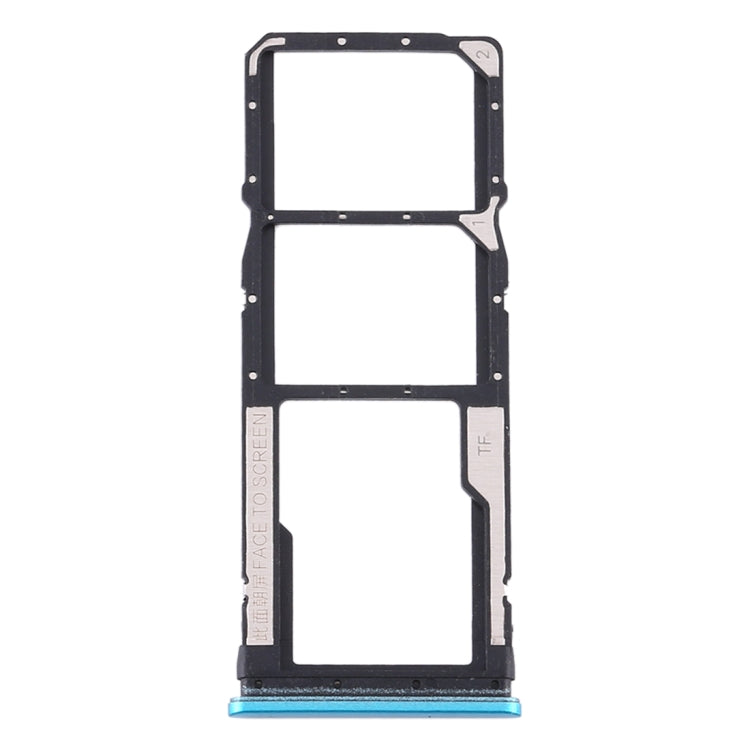 SIM Card Tray + SIM Card Tray + Micro SD Card Tray for Xiaomi Redmi Note 9S / Redmi Note 9 Pro Max / Redmi Note 9 Pro India / Note 10 Lite(Green) - Card Tray by PMc TechLife | Online Shopping South Africa | PMc TechLife | Buy Now Pay Later Mobicred