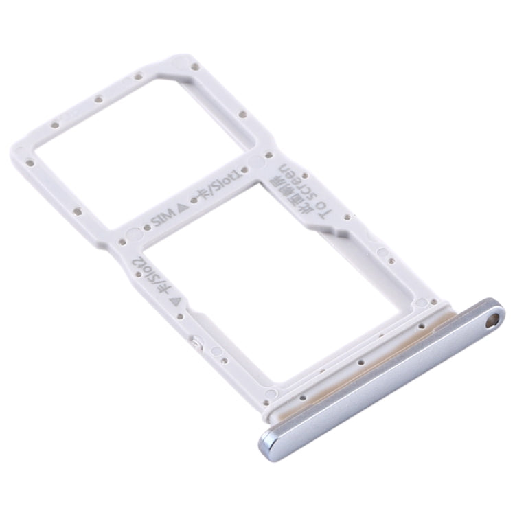 SIM Card Tray + SIM Card Tray / Micro SD Card Tray for Huawei Y9s 2020 (Silver) - Card Socket by PMc TechLife | Online Shopping South Africa | PMc TechLife | Buy Now Pay Later Mobicred
