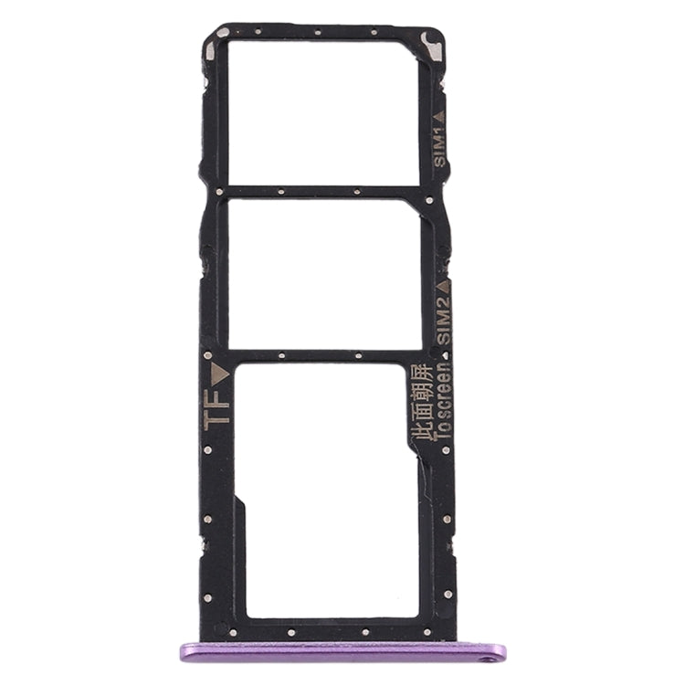 SIM Card Tray + SIM Card Tray + Micro SD Card Tray for Huawei Y8s (Purple) - Card Socket by PMc TechLife | Online Shopping South Africa | PMc TechLife | Buy Now Pay Later Mobicred