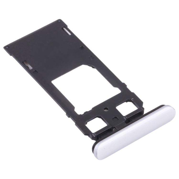 SIM Card Tray + SIM Card Tray / Micro SD Card Tray for Sony Xperia 1 / Xperia XZ4 (Silver) - Card Tray by PMC TechLife | Online Shopping South Africa | PMC TechLife | Buy Now Pay Later Mobicred