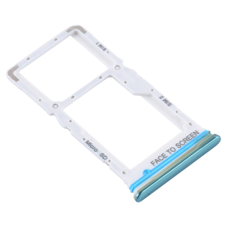 SIM Card Tray + SIM Card Tray / Micro SD Card Tray for Xiaomi Mi 10T Lite 5G (Green) - free shipping - PMC TechLife - Order now!