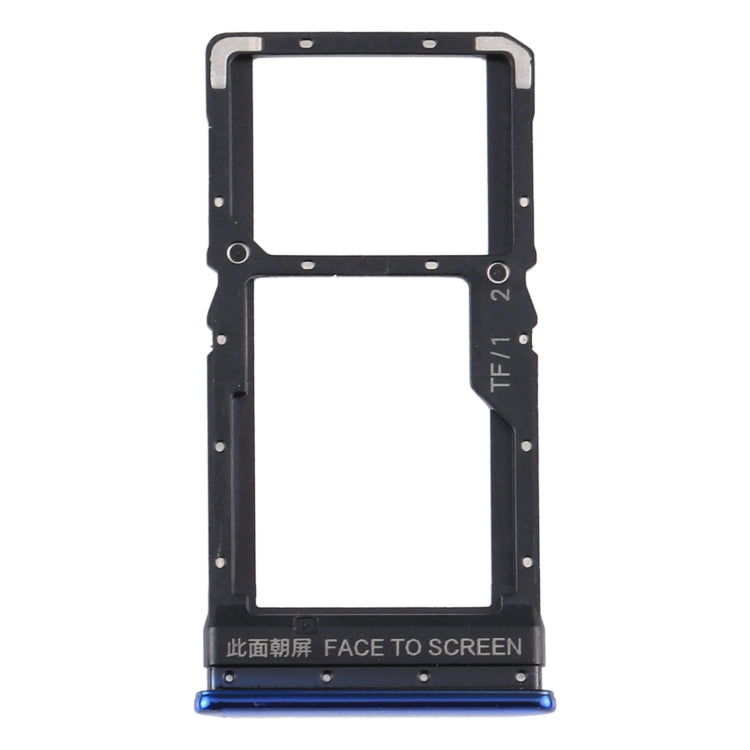SIM Card Tray + SIM Card Tray / Micro SD Card Tray for Xiaomi Poco X3 / Poco X3 NFC(Blue) - free shipping - PMC TechLife - Order now!