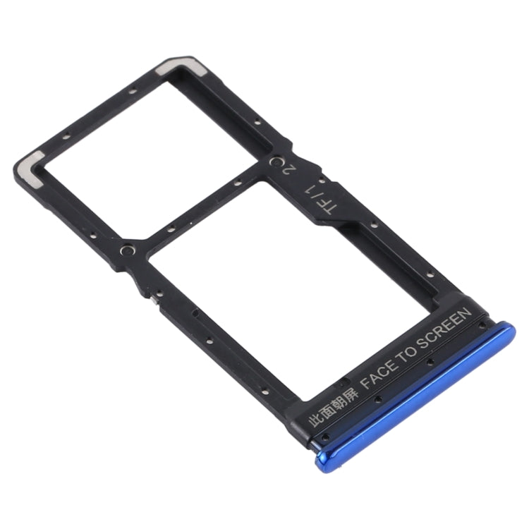 SIM Card Tray + SIM Card Tray / Micro SD Card Tray for Xiaomi Poco X3 / Poco X3 NFC(Blue) - free shipping - PMC TechLife - Order now!