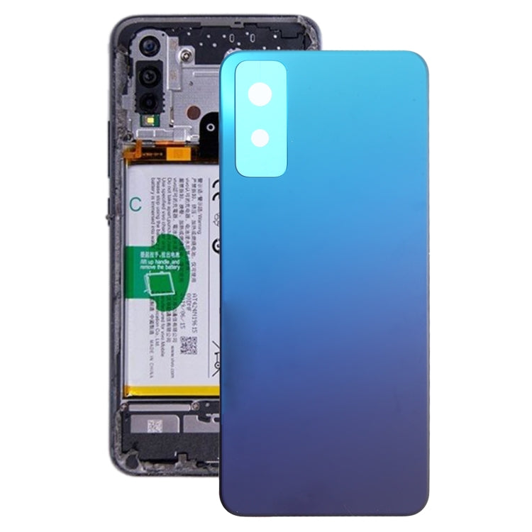 For Vivo Y30 / V2034A Battery Back Cover (Blue) - Back Cover by PMc TechLife | Online Shopping South Africa | PMc TechLife | Buy Now Pay Later Mobicred