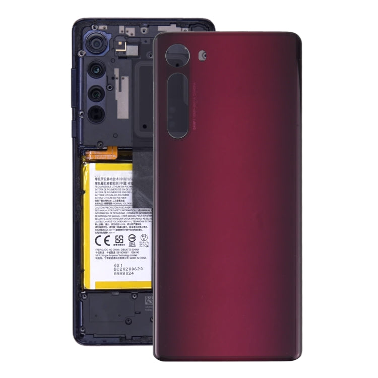 Battery Back Cover for Motorola Edge XT2063-3(Red) - Back Cover by PMC TechLife | Online Shopping South Africa | PMC TechLife | Buy Now Pay Later Mobicred