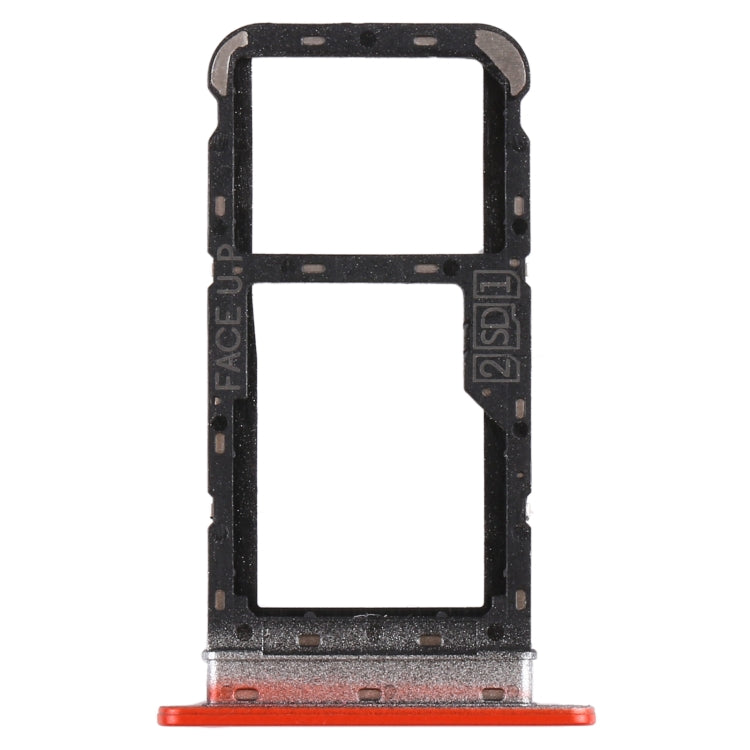 SIM Card Tray + SIM Card Tray / Micro SD Card Tray for Motorola Moto E7 Power PAMH0001IN PAMH0010IN PAMH0019IN (Red) - Card Socket by PMc TechLife | Online Shopping South Africa | PMc TechLife | Buy Now Pay Later Mobicred