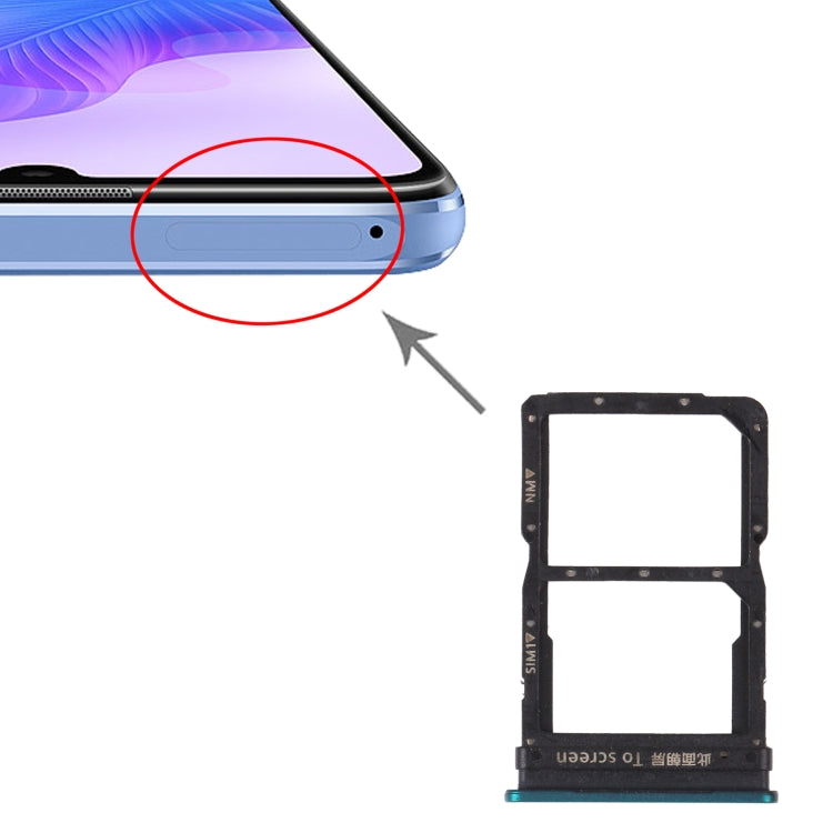 SIM Card Tray + NM Card Tray for Huawei Enjoy 20 Pro (Green) - Card Socket by PMc TechLife | Online Shopping South Africa | PMc TechLife | Buy Now Pay Later Mobicred