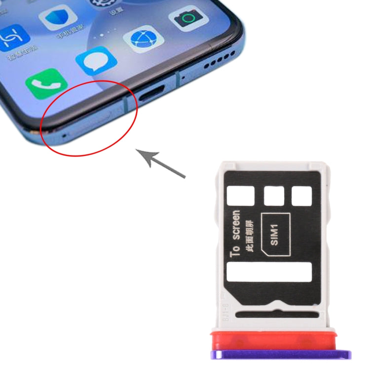 SIM Card Tray + SIM Card Tray for Honor 30 (Purple) - Card Socket by PMc TechLife | Online Shopping South Africa | PMc TechLife | Buy Now Pay Later Mobicred