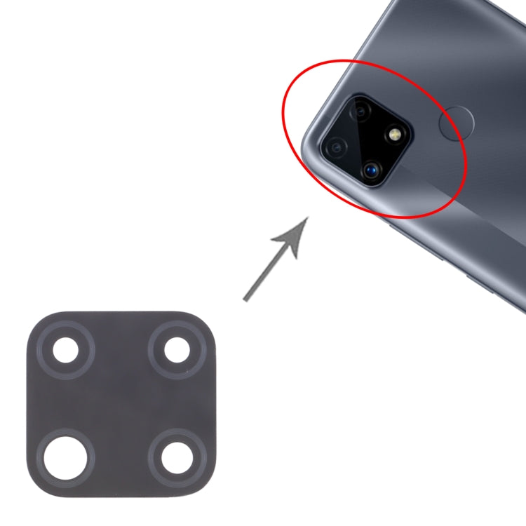 For OPPO Realme C25 RMX3193, RMX3191 10pcs Back Camera Lens - Camera Series by PMC TechLife | Online Shopping South Africa | PMC TechLife