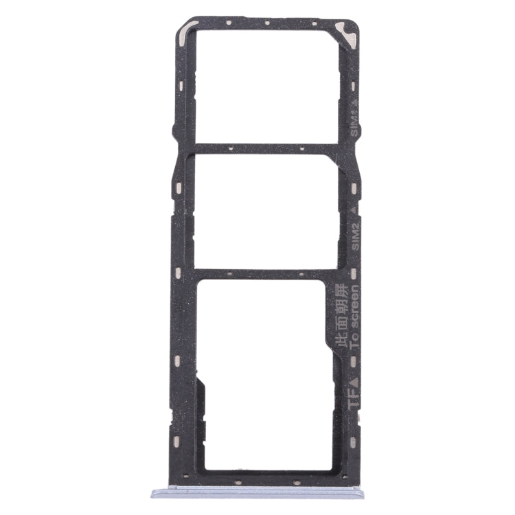 For OPPO Realme C12 RMX2189  SIM Card Tray + SIM Card Tray + Micro SD Card Tray (Silver) - Card Socket by PMc TechLife | Online Shopping South Africa | PMc TechLife | Buy Now Pay Later Mobicred