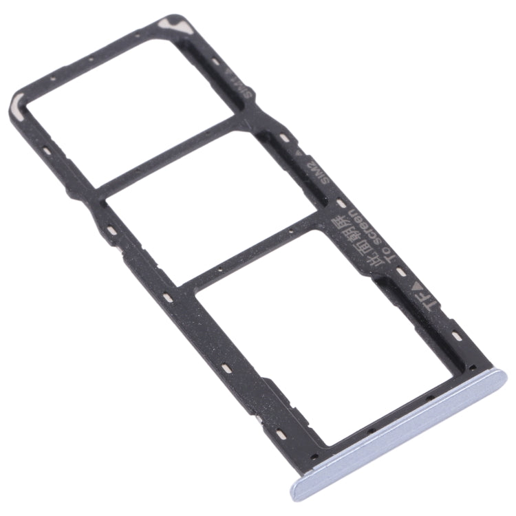 For OPPO Realme C12 RMX2189  SIM Card Tray + SIM Card Tray + Micro SD Card Tray (Silver) - Card Socket by PMc TechLife | Online Shopping South Africa | PMc TechLife | Buy Now Pay Later Mobicred