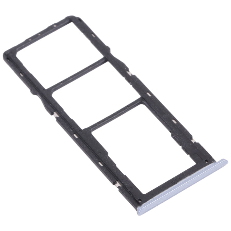 For OPPO Realme C12 RMX2189  SIM Card Tray + SIM Card Tray + Micro SD Card Tray (Silver) - Card Socket by PMc TechLife | Online Shopping South Africa | PMc TechLife | Buy Now Pay Later Mobicred