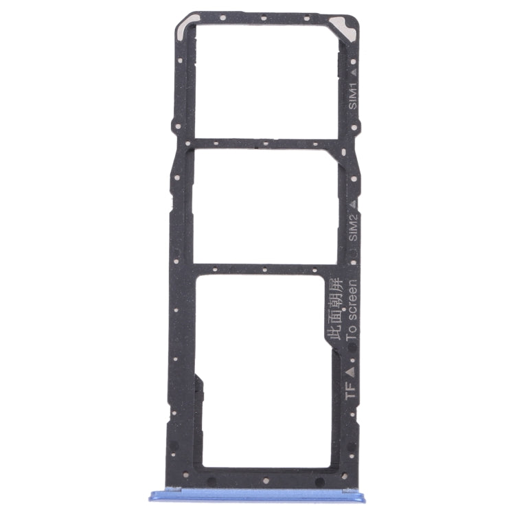 For OPPO Realme 7 (Asia) RMX2151, RMX2163  SIM Card Tray + SIM Card Tray + Micro SD Card Tray (Blue) - Card Socket by PMc TechLife | Online Shopping South Africa | PMc TechLife | Buy Now Pay Later Mobicred